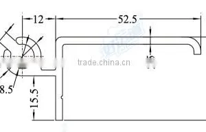 05422 Aluminum Alloy Truck Floor / Aluminum T Track Flooring for Truck Body Flooring thumbnail-2