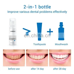 2022 Hot Sell 60ml Natural Oral Hygiene Tooth Whitening Foam Bleaching Cleaning White Teeth Whitening Mousse thumbnail-3