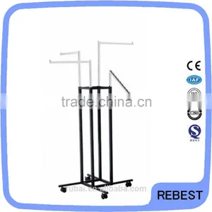 Rolling Steel Floor Display Rack thumbnail-1