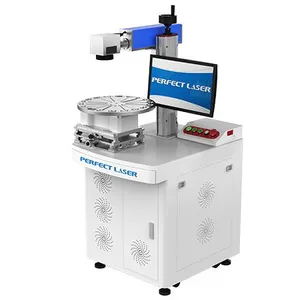 50W 100W Customized Rotary Table Surgical Scissors Metal and Plastic Fiber Laser Etching Marking Machine thumbnail-2