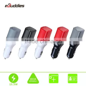 Wholesale Portable Anion Car Charger Ionizer Usb Air Purifier With Direct Dual USB Port thumbnail-3