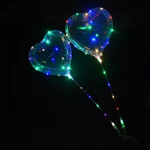 IShine Hot Selling Theme Party Supplies Wholesale Birthday Decor Party Light Up Led Bobo Balloons thumbnail-1