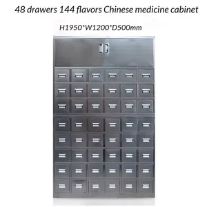 Rust-Resistant Chinese Medicine Cabinet — Cold-Rolled Steel TCM Dispensing Cabinet for Coastal & Tropical Pharmacies thumbnail-1