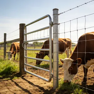 Adds Corrosion Animal Husbandry Factory Price Family Farming Wholesale Heavy Duty Cattle Farm Fence thumbnail-2