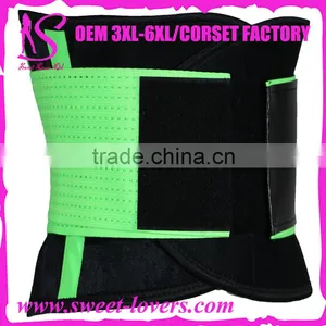 2016 Green Color Style Rubber Waist Corset Wholesal Waist Trimmer for Women and Man thumbnail-5