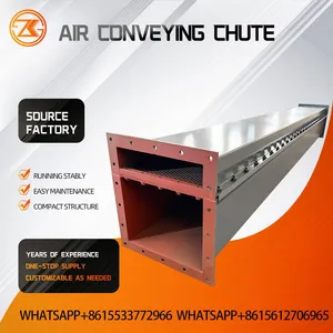 XZ Series Air Slide Conveyor Pneumatic Fluidized Powder Transport For Cement Raw Meal Fly Ash Silo Discharge System thumbnail-5
