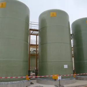 304 Stainless Steel Fittings FRP Waste Acid Storage Tanks Vertical Cylindrical Design thumbnail-4