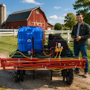 Self Propelled Electric Farm Sprayer With 600L Tank Remote Control Boom Spraying System thumbnail-1