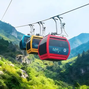 All-Weather Steel Outdoor Aerial Tramway for Commercial Use Year-Round Operation Heated Cabins Wind Resistance Reliable Harsh Dq Cableway thumbnail-1