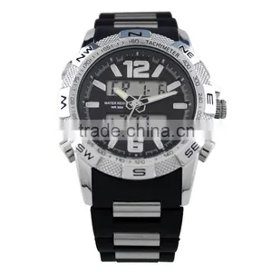 LP7325 Best Quality 3atm Water Resistant Dual Watch With Rubber Watch Strap thumbnail-2