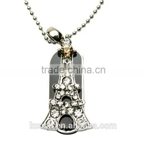 Necklace Eiffel Tower Shape Usb Flash Drive thumbnail-1