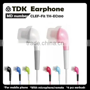 TDK Earphone, Mobile Phone Earphone Smart Phone, With Earphone Speaker / Microphone thumbnail-1