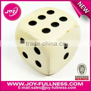Black Dot White PU Dice thumbnail-1