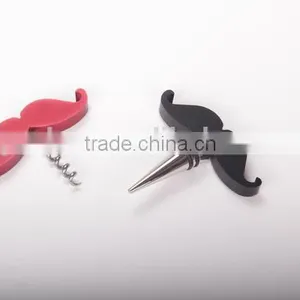 Promotional Wine Accessory Mustache Wine Stopper thumbnail-3