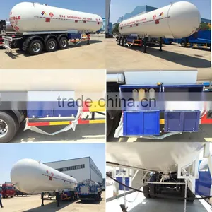 ASME LPG Tank Trailer 40000~60000 Liters, 40000~60000 Liters ASME LPG Gas Truck Trailer, ASME LPG Truck Trailer. thumbnail-1