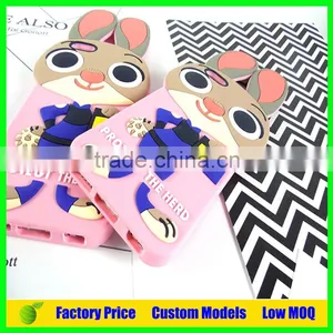 Rabbit Silicone 3d Phone Case for Iphone 6 Plus Cell Phone Case Back Cover thumbnail-5