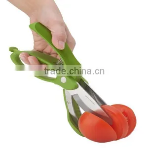 Salad Tongs Green Salad Cutter in Kitchen Use thumbnail-5