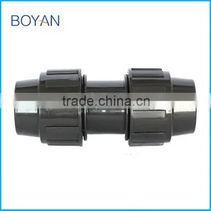 Plastic Quick Pipe Fitting Black PP Compression Coupling thumbnail-4