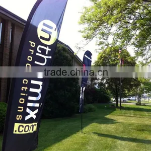 Any Size Custom Brand Logo Feather Teardrop Square Polyester Print Knife Flag Show Flag Display Advertising Flag Quality Choice thumbnail-5