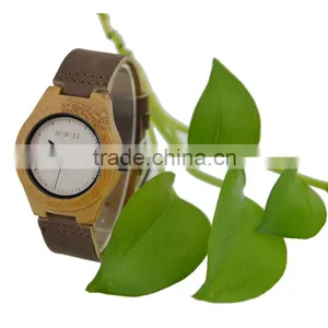 2016 Wholesale Fashion Wristwatch, Eco-friendly Wooden Watch, Unisex Bamboo Watch With Customised Logo thumbnail-2