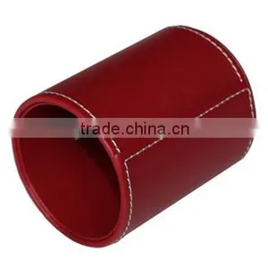 Low Price Candy Color PU Appearance Plastic Pen Pot thumbnail-1
