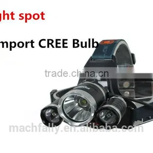 2015 Lastest Rechargeable 3LED Head Torch With 4 Modes Outdoor Lighting 3T6 LED Headlamp thumbnail-4