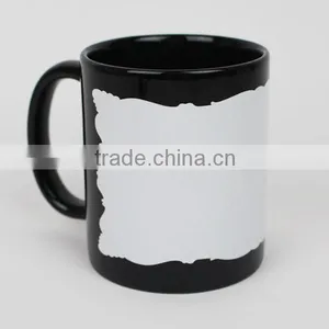 11oz Black Luminous Mug With Irregular Edge thumbnail-1