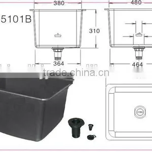 PP Sink and Drip Cups for Laboratory Use thumbnail-1