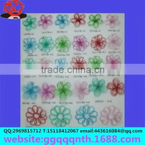 Christmas Gift Lamp Household Hardware Accessories Round Wire Flower Earrings Pendant Hanging Ornament thumbnail-1