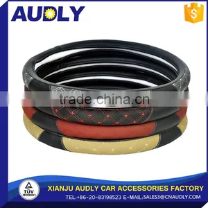 New Design High Quality PU Leather Steering Wheel Cover Wholesale Supplier's Choice thumbnail-1
