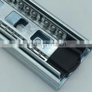 Jieyang Kitchen Iron 3-fold Full Extension Ball Bearing Drawer Guide Rail thumbnail-4