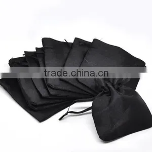 Black Small Satin Pouches thumbnail-1