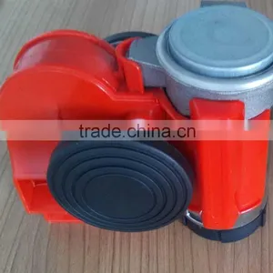 Single Pipe With Air Pump Red Color Music Air Horn thumbnail-1