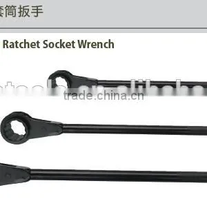 High Quality 40#cr Steel One Head Ratchet Socket Wrench Spanner With DIN Standard and Die Forged thumbnail-5