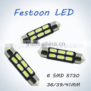 Led Car Light Festoon Led Lamp Car Led Bulb Light 5730 6smd 36/39/41mm thumbnail-1