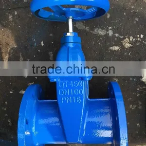 NRS Soft Rubber Seal Gate Valve Dn65 Pn10 Pn16 thumbnail-1