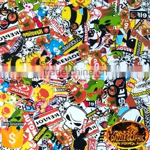 DAZZLE GRAPHIC No.DGDB8016 Stick Bomb Hydrographic Film Printable Water Transfer Film Hydro Dipping Film Quality Choice thumbnail-1