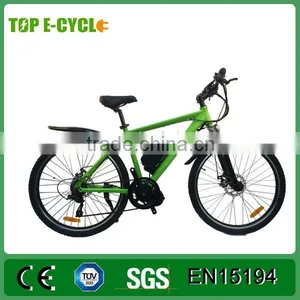 Aluminium Alloy Unique Design 7-Speed Gear CE Certificate 36V 250w 26 Inch Mid Drive Full Suspension Electric Bike thumbnail-1
