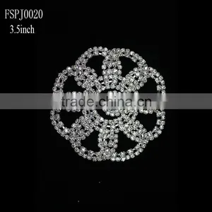 2015 China Wholesle YIWU FACTORY Rhinstone Applique for Wedding Address thumbnail-1
