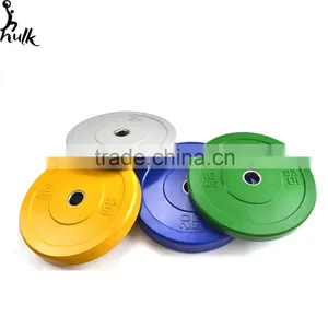 100% Rubber Bumper Plate for Crossfit Training%home Use Weightlifting thumbnail-1