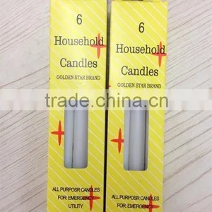 Cheap 11g White Paraffin Wax Household Candle With Yellow Box thumbnail-2