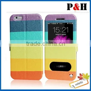 For Iphone 6 Lovely Pattern Leather Case/Flip Wallet Colored Drawing Leather Case thumbnail-6