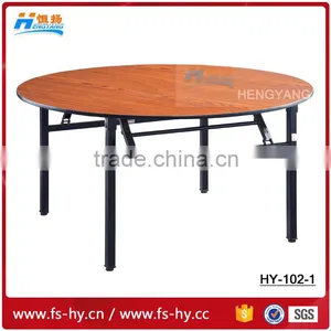 High Quality Wooden Folding Banquet Round Table of Item HY-102-1 Quality Choice thumbnail-1