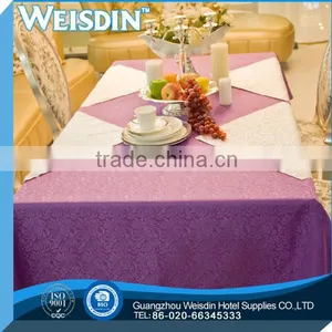 Guangzhou Wholesale Hotel Restaurant Luxury Banquet Wedding Rosette Table Cloth thumbnail-6