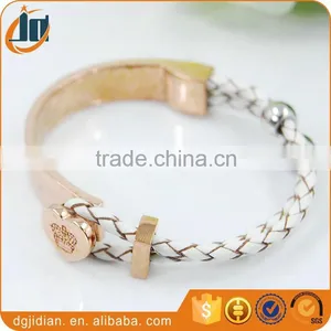 Fashion Leather Weave Bracelets Magnetic Bangles thumbnail-1