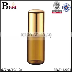 8ml Amber Essential Oil Glass Bottles, 304 Metel Rolloer thumbnail-1