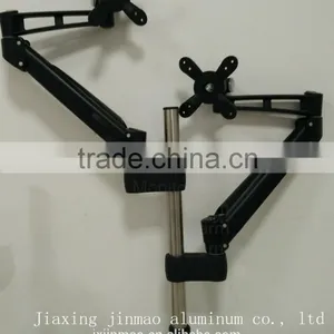 Modern Appearance Lcd Arm Support Clamp Mount and Grommet Mount Hanging Dual Monitors Screens Lcd Arm thumbnail-5