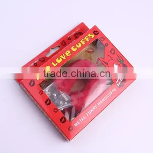 New Plush Handcuffs,wholesale Soft Plush Sex Toys Handcuff, 8 Colors for Choice thumbnail-2