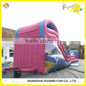 Hot Sale Jungle Inflatable Combo Bouncer Long Slide in Amusement Park thumbnail-1