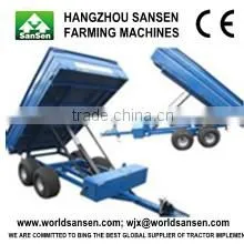 Agriculture Tractor Trailer With Hydraulic Power Unit ATV Dump Trailer Trucks and Atv Log Trailer With Crane thumbnail-1